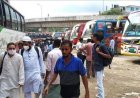 Police have stopped more than 100 Dhaka-bound buses in Sirajganj