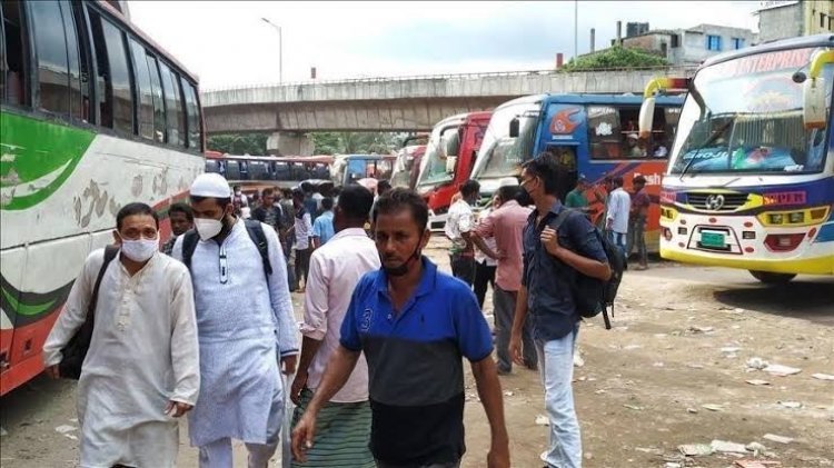 Police have stopped more than 100 Dhaka-bound buses in Sirajganj